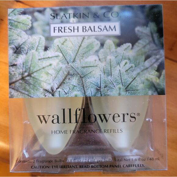 Wallflower Fragrance 2 Bulbs FRESH BALSAM Replacement Refill Warmer NEW in Box - Picture 1 of 4
